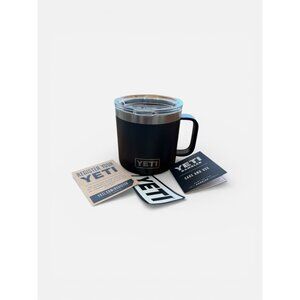 YETI Black Insulated Logo Handle Mug NEW